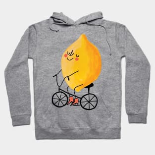 Retro Lemon Fella in pink boots silo Hoodie